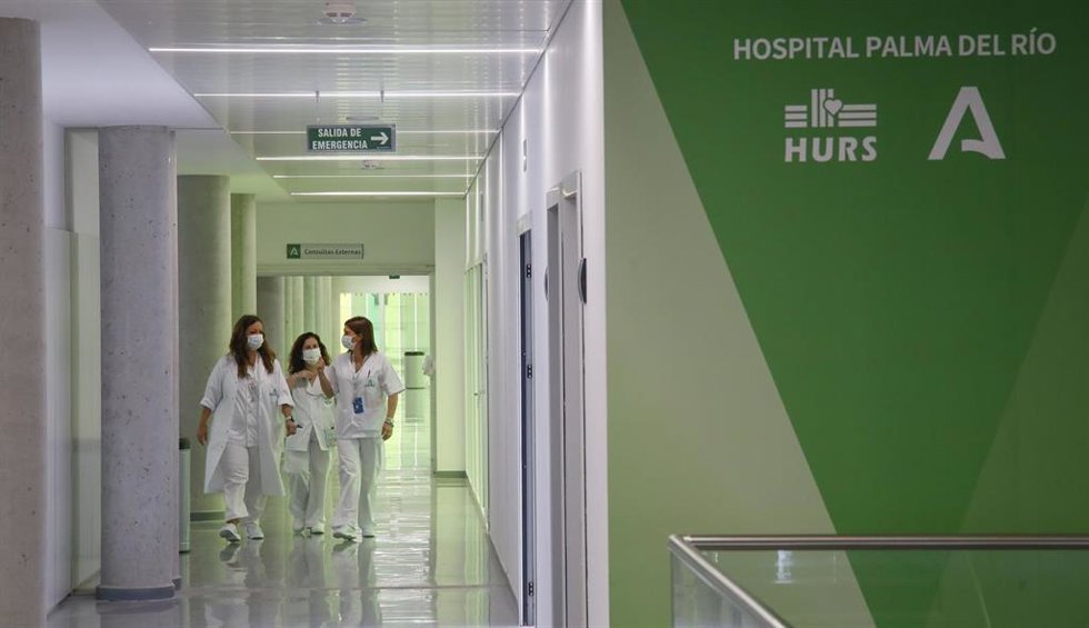 Profesionales sanitarias en el Hospital de Palma del Río.