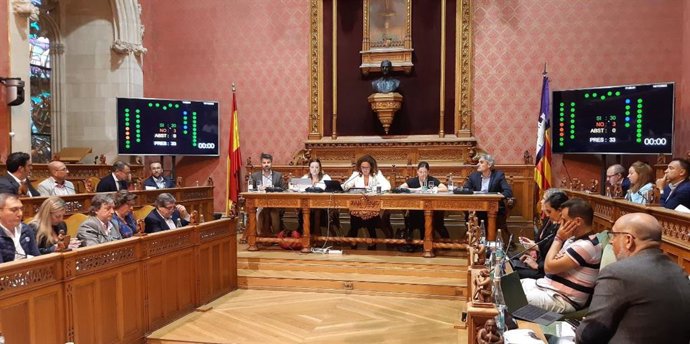 Pleno del Consell de Mallorca.