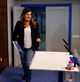 La presidenta del PP, María José Sáenz de Buruaga