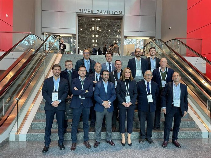 Representantes de la expedición gaditana en la Feria Propel by Mipim de Nueva York.