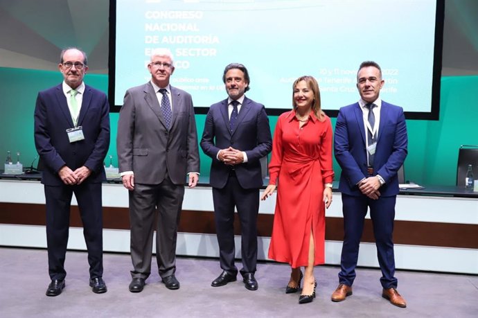 El presidente del Parlamento de Canarias, Gustavo Matos, intervino en la apertura del X Congreso Nacional de Auditoría en el Sector Público
