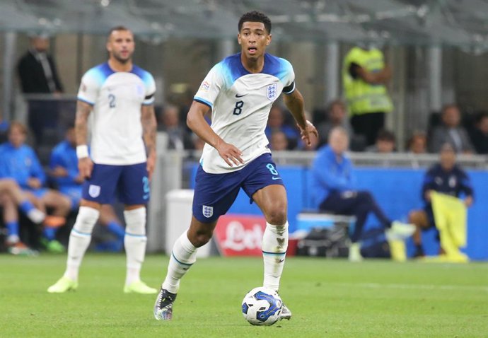 Archivo - Jude Bellingham of England during the UEFA Nations League, League A - Group C football match between Italy and England on September 23, 2022 at San Siro stadium in Milan, Italy - Photo Laurent Lairys / DPPI