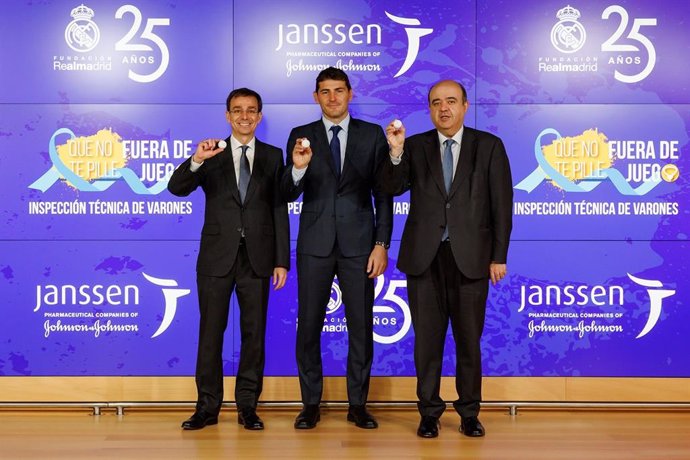 Janssen y la Fundación Real Madrid renuevan su colaboración para la campaña 'Que no te pille fuera de juego'.