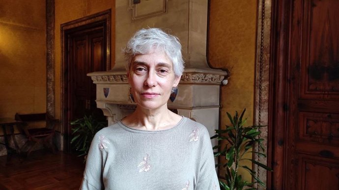 La portavoz de Unidas Podemos en el Consell de Mallorca, Magdalena Gelabert.