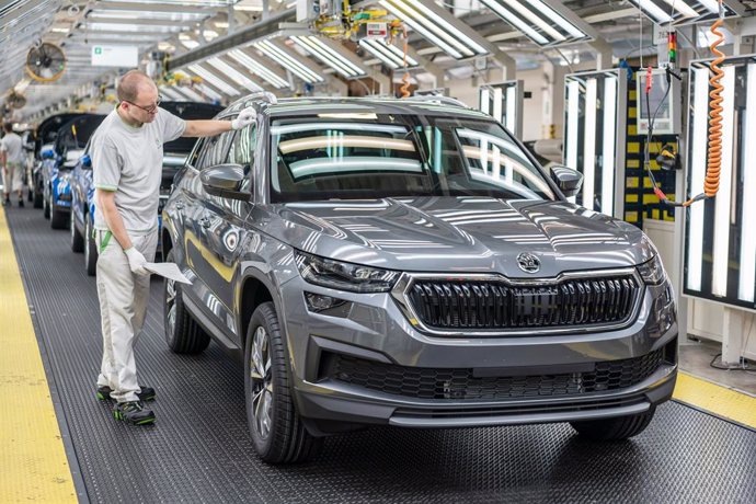 Una fábrica de Skoda en República Checa.