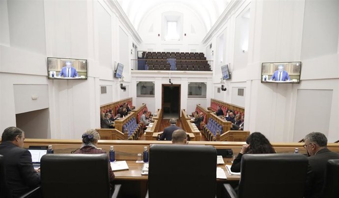 Pleno en las Cortes.