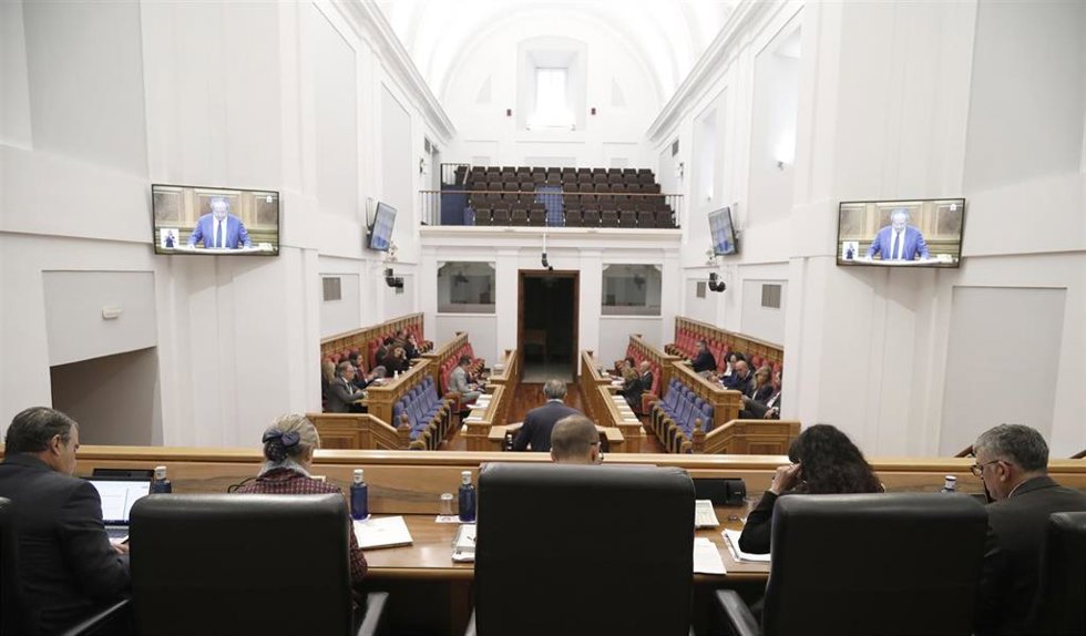 Pleno en las Cortes.