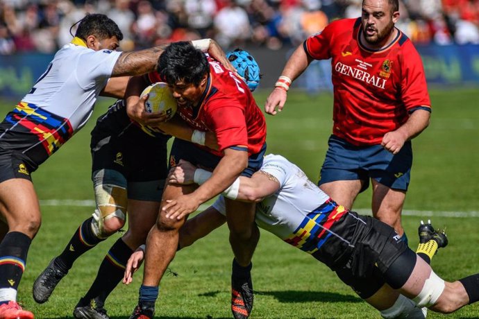 El jugador de la selección española de Rugby Afa Tauli.