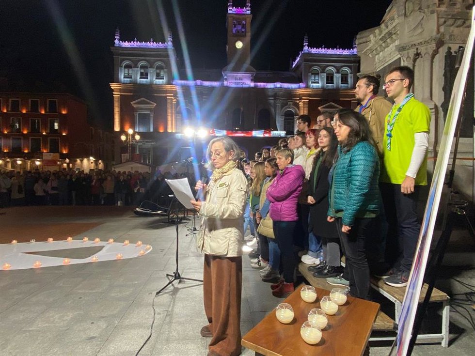 Concentración en homenaje a la vallisoletana asesinada en Bruselas