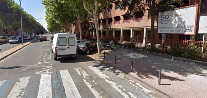Archivo - Imagen de la avenida Francisco Aguirre de Talavera en Google Street View