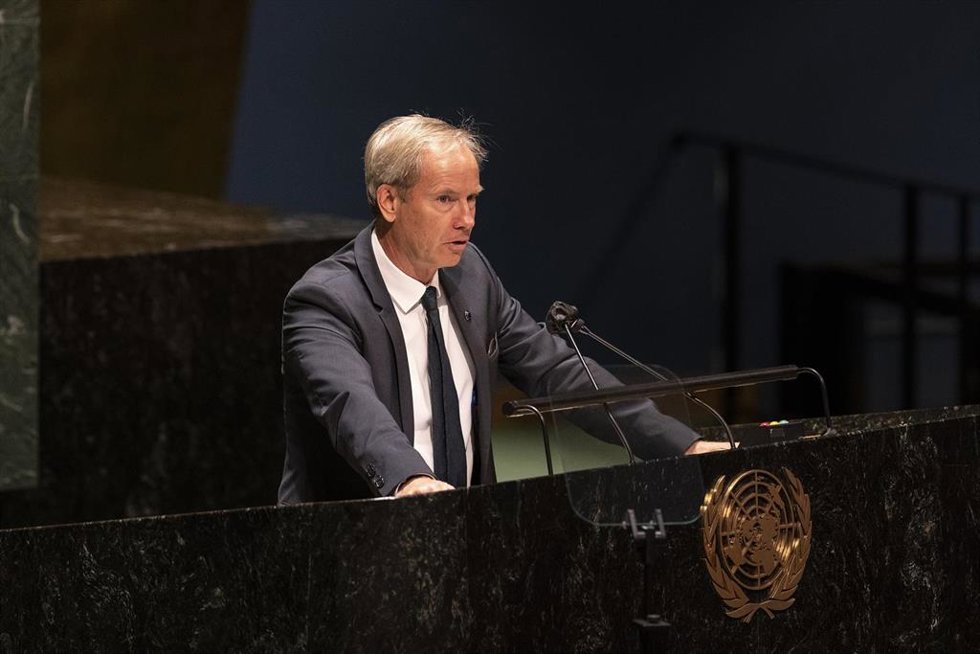 El enviado de la Unión Europea para la ONU, Olof Skoog