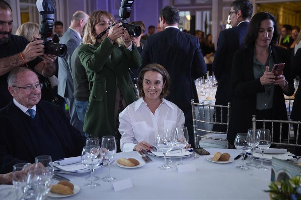 La portavoz del PP en el congreso, Cuca Gamarra, en los Premios Merca2, en el hotel Rosewood Villa Magna, a 10 de noviembre de 2022, en Madrid (España). El objetivo de este premio es el de reconocer a las empresas, directivos y personalidades que hayan 