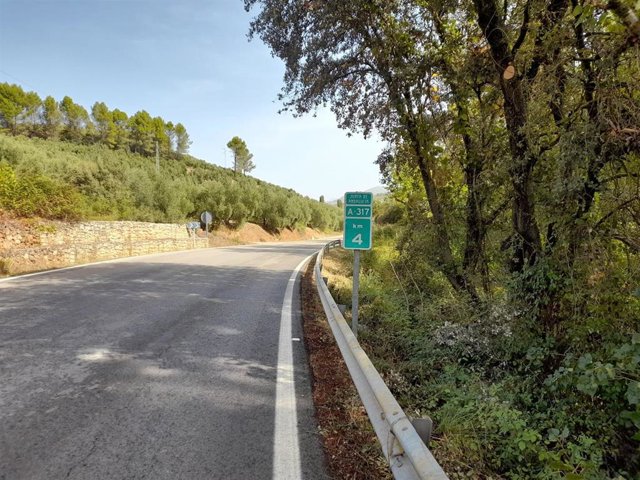 Archivo - Puente del Aguadero, en la A-317.