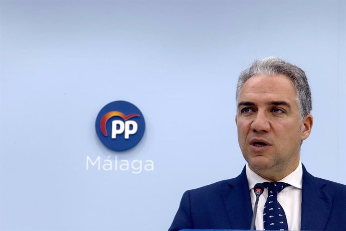 El coordinador general del PP, Elías Bendodo, en Málaga.