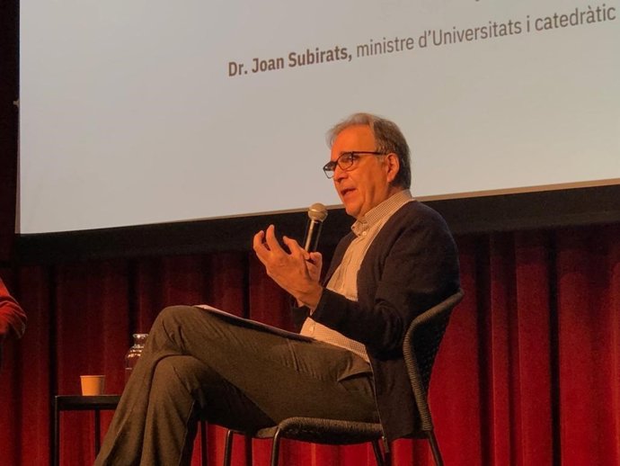 El ministro de Universidades, Joan Subirats, en Barcelona a 11 de noviembre de 2022