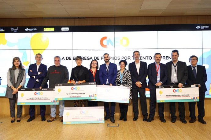 Ganadores de los premios ' Por Talento Emprende'