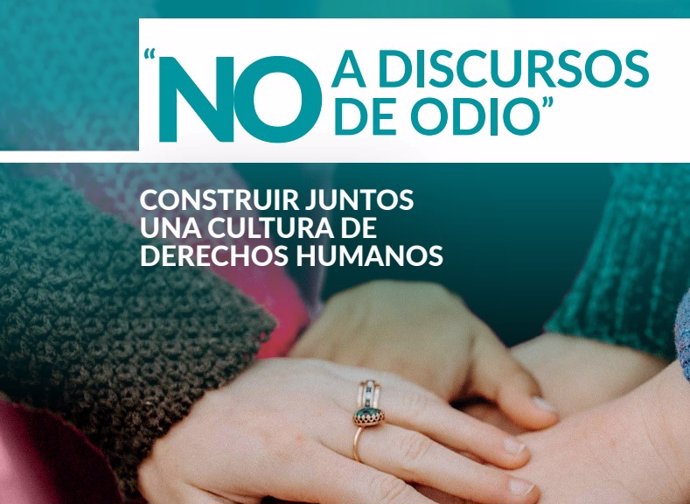 Cartel de la campaña de los salesianos contra los discursos de odio.