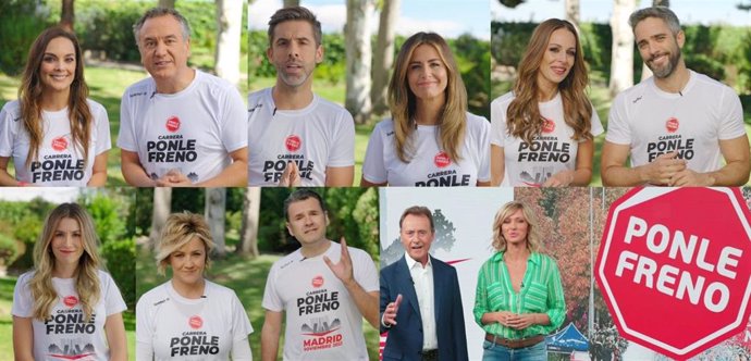Rostros de Atresmedia se suman a la gran carrera solidaria de 'Ponle Freno' en Madrid por las víctimas de tráfico