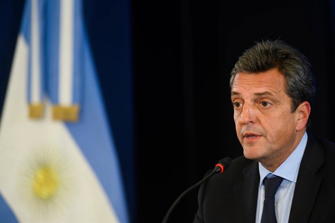 Archivo - Ministro de Economía de Argentina, Sergio Massa