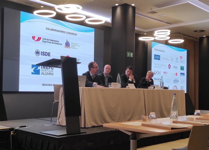 El director deportivo del FC Barcelona, Jordi Cruyff, en su charla en el XVII Congreso de la Asociación Española de Derecho Deportivo