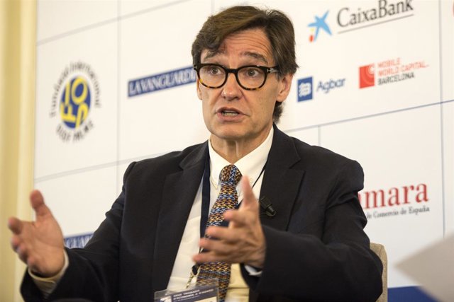 El primer secretari del PSC, Salvador Illa, en la XXVII Trobada d'Economia aquest dissabte
