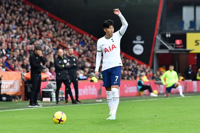 Son Heung-Min (7) of Tottenham Hotspur during the English championship Premier League football match between Bournemouth and Tottenham Hotspur on October 29, 2022 at the Vitality Stadium in Bournemouth, England - Photo Graham Hunt / ProSportsImages / DP