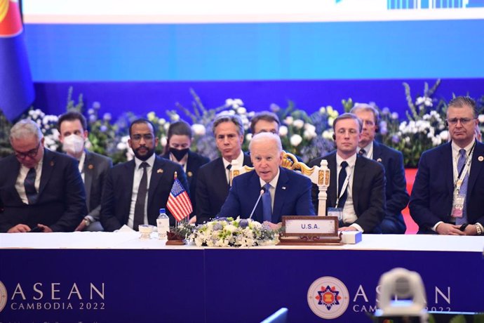 Joe Biden en la cumbre de la ASEAN en Camboya 