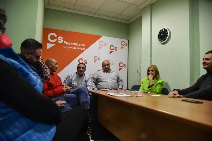 La coordinadora regional de Cs Carmen Picazo en Puertollano.