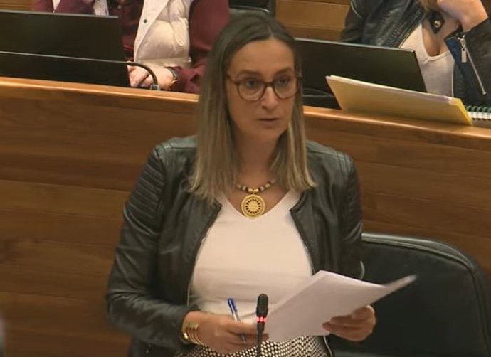 La consejera Rita Camblor en sede parlamentaria.