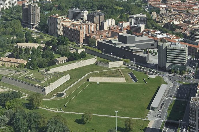 Vista aérea de la Ciudadela de Pamplona
