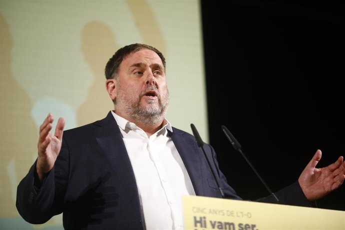 Archivo - El líder de ERC, Oriol Junqueras