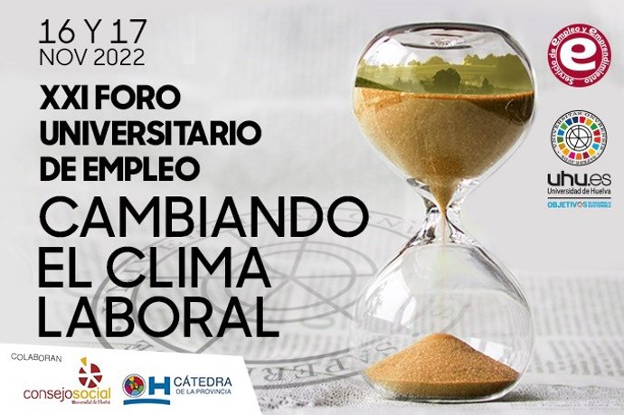 Cartel del XXI Foro Universitario de Empleo de la UHU