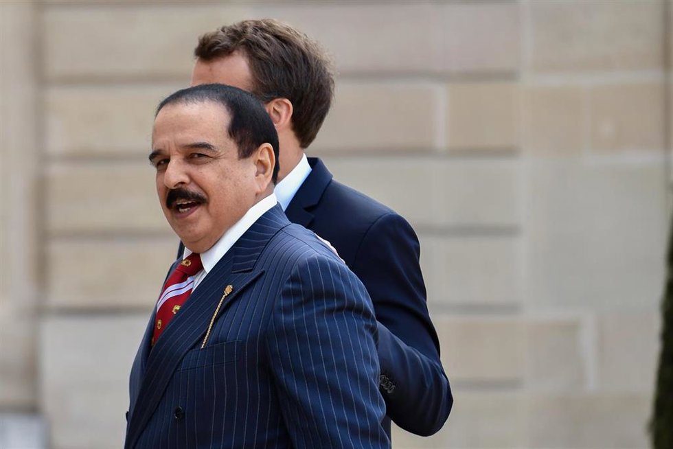 El rey de Bahréin, Hamed ben Issa Al Jalifa
