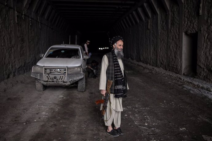 Imagen de archivo de un combatiente talibán 