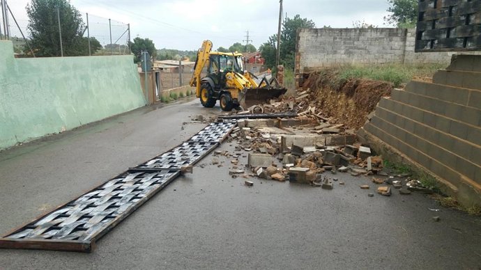 Daños causados por el episodio de fuertes lluvias en Riba-Roja