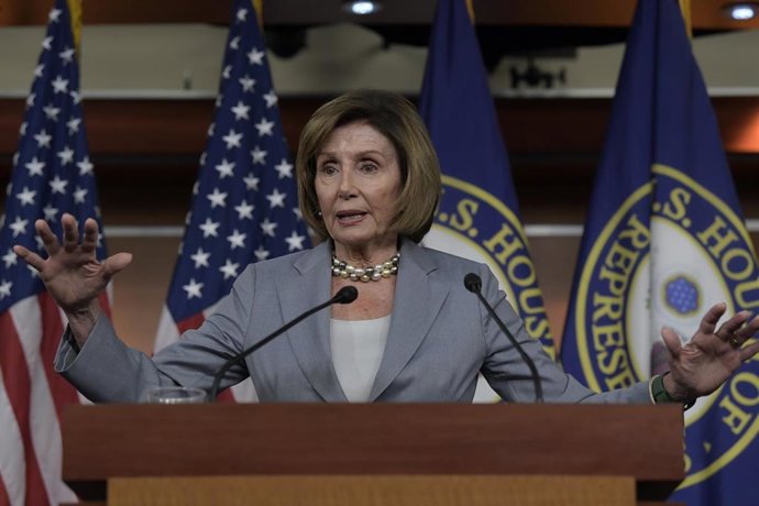 La presidenta de la Cámara de Representantes, la demócrata Nancy Pelosi