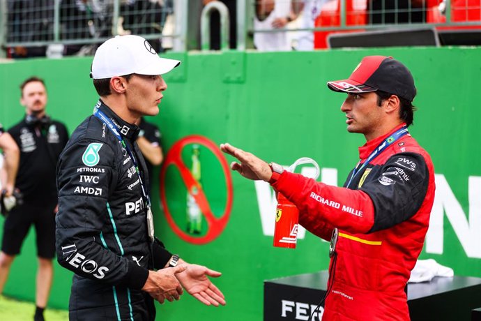 George Russell y Carlos Sainz