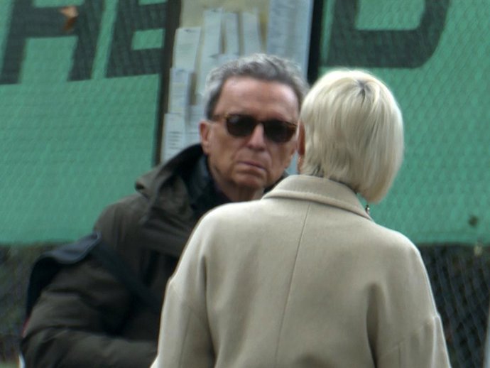 José Ortega Cano y Ana María Aldón hablando muy serios