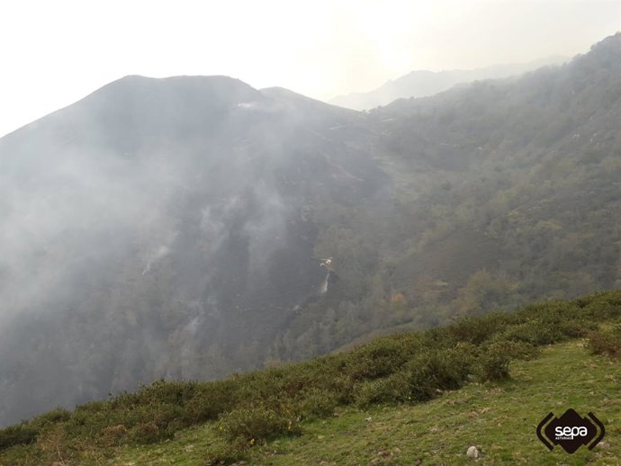 Imagen de un incendio.