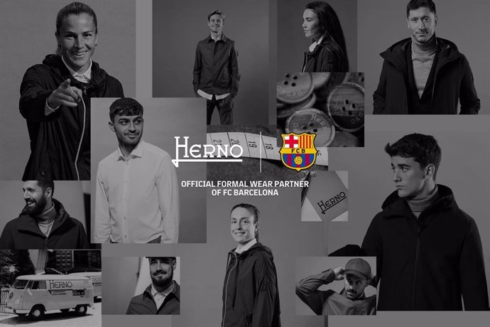 Acuerdo entre FC Barcelona y la firma Herno para vestir a los equipos de fútbol y baloncesto del club