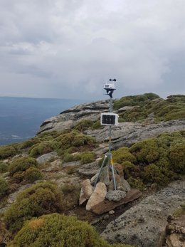 Sensor instalado en en la cuenca del río Venero Claro en Navaluenga, dentro del proyecto Inundatio.