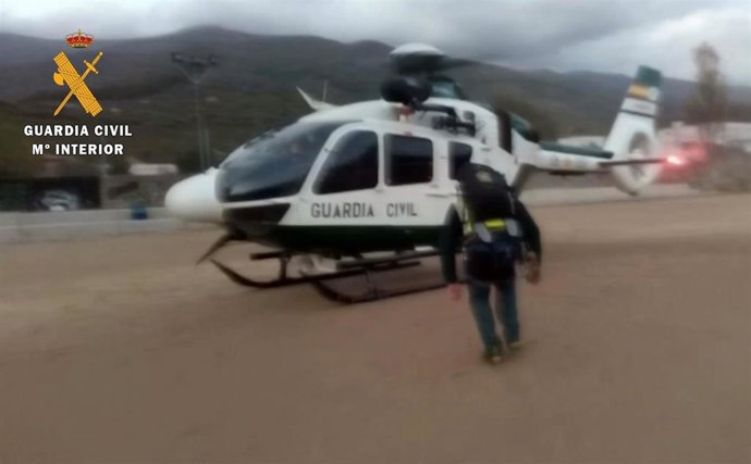 Un helicóptero de la Guardia Civil.
