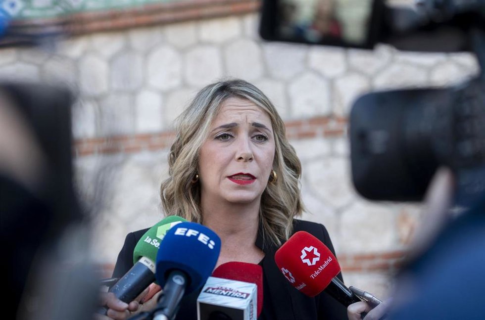Archivo - La portavoz del Grupo Municipal Socialista en el Ayuntamiento de Madrid, Mar Espinar, ofrece declaraciones a los medios de comunicación a su llegada a la presentación de la X edición de los Premios Platino del cine y del audiovisual Iberoameri