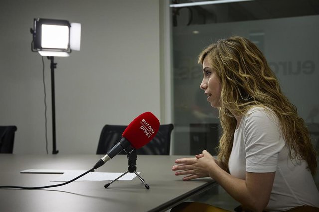 Archivo - La coportavoz, secretaria de Acción Institucional y directora del Injuve, María Teresa Pérez, durante una entrevista para Europa Press, en la sede de la agencia, a 3 de agosto de 2022, en Madrid (España). 