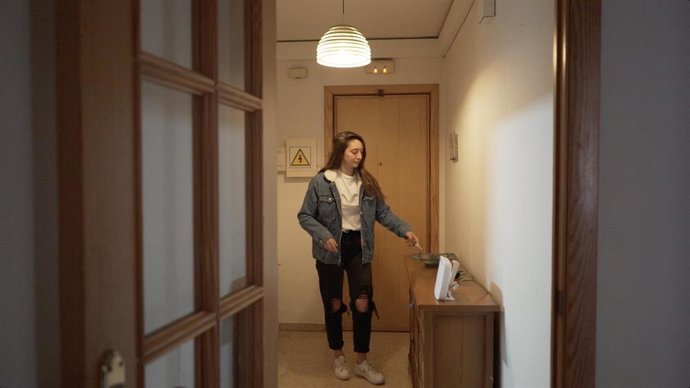 Una de las beneficiarias de la red de emancipación de Baleares.