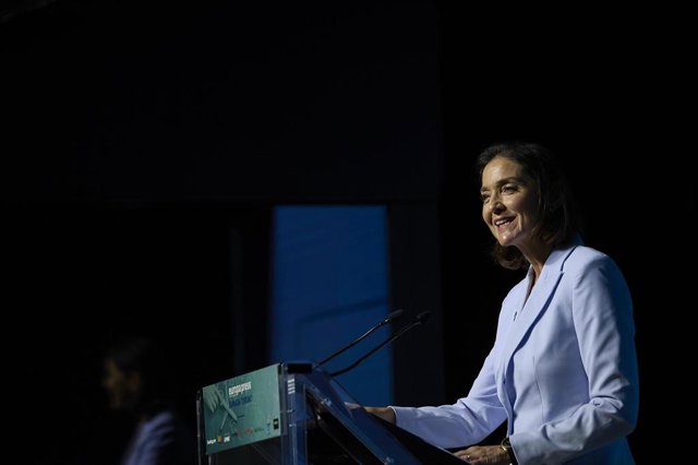 La ministra de Industria, Comercio y Turismo, Reyes Maroto, interviene en la I Jornada de Turismo de Europa Press