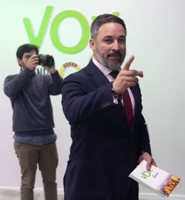 El líder de Vox, Santiago Abascal