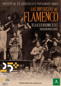 Cartel del primer Festival Universitario de Flamenco.