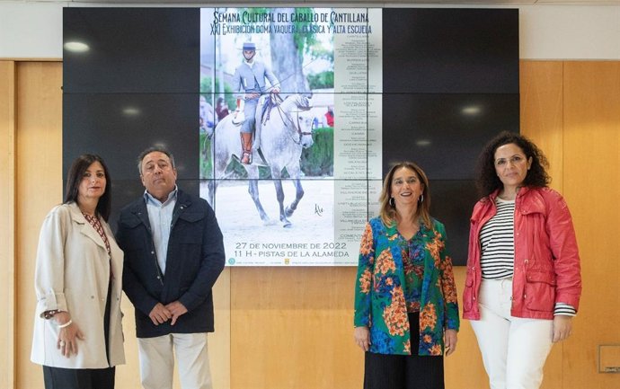 Presentación, en la Diputación, de la XXI edición de exhibición de doma vaquera y clásica de Cantillana.