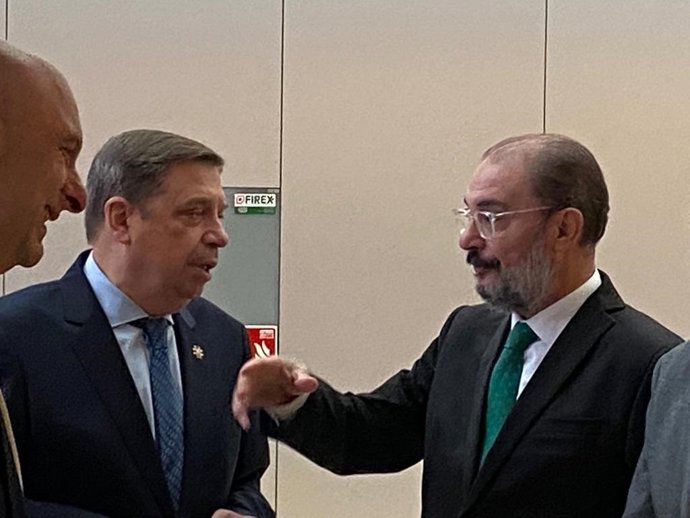 El ministro de Agricultura y el presidente de Aragón